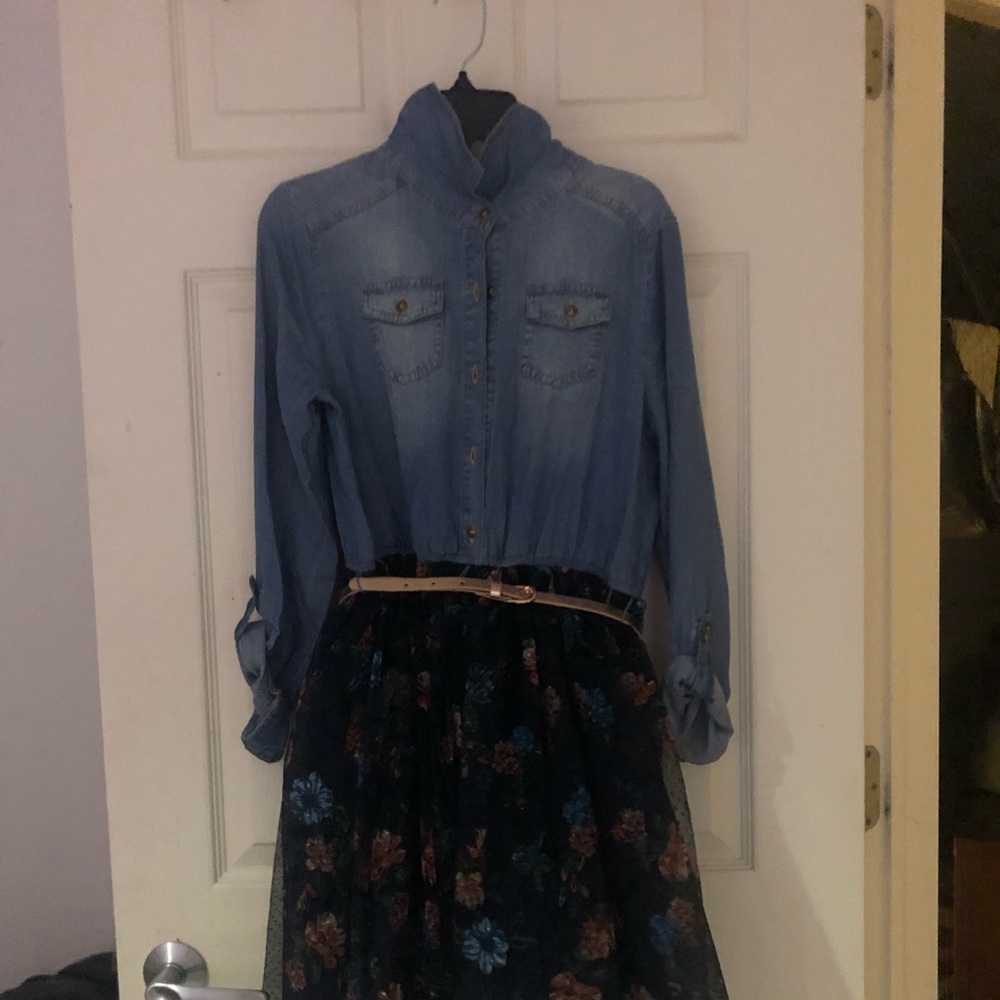 Girls rancher skirt dress😍